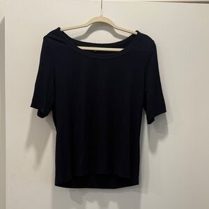 Talbots Black Short Sleeve Tee
